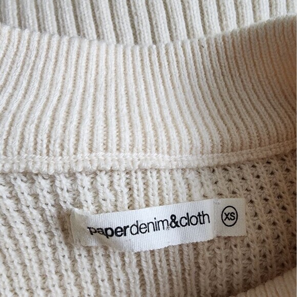 Paper Denim & Cloth Cream Sleeveless Wool Sweater XS - Picture 6 of 10